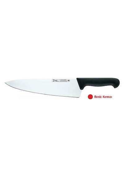 Ivo 55039 Professional Line I 25cm Kırmızı Şef Bıçağı Siyah
