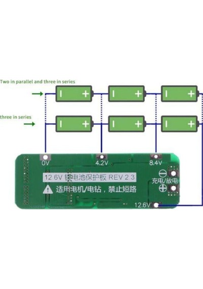 3s 20a 12,6v Bms Koruma Kartı Lityum Batarya 18650 Li-ion Lipo Protection Module