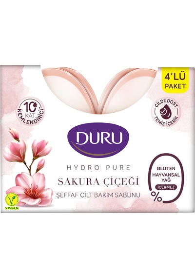 Duru Hydropure Sakura Bakım Sabunu 4 X 135 G 5 Adet