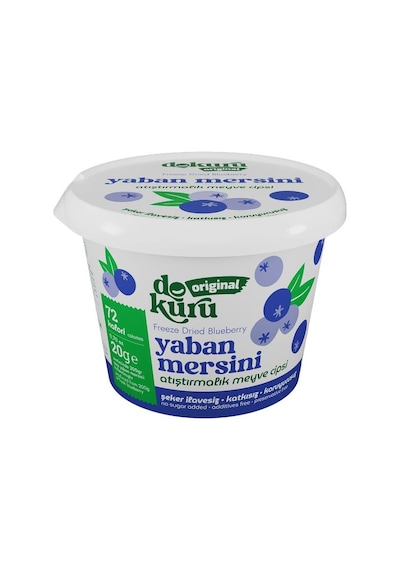 Dokuru Yaban Mersini Kuru Meyve Cipsi - Dondurularak Kurutulmuş Freeze Dried Çıtır Yaban Mersini 15 G