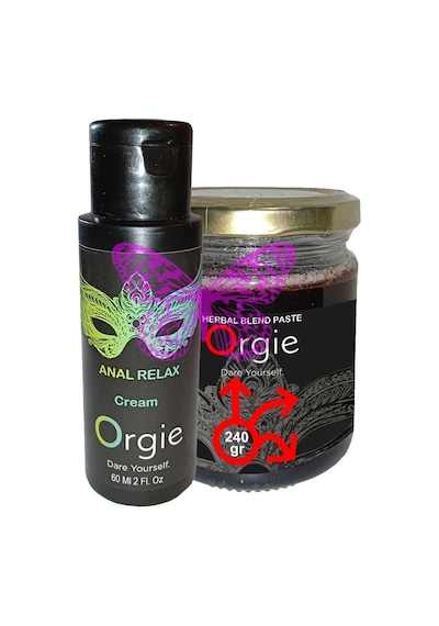 L.orgie Bay Ve Bayan Arka Reıaxcream 60 Ml + Erkeklere Özel 240 Gr Macun