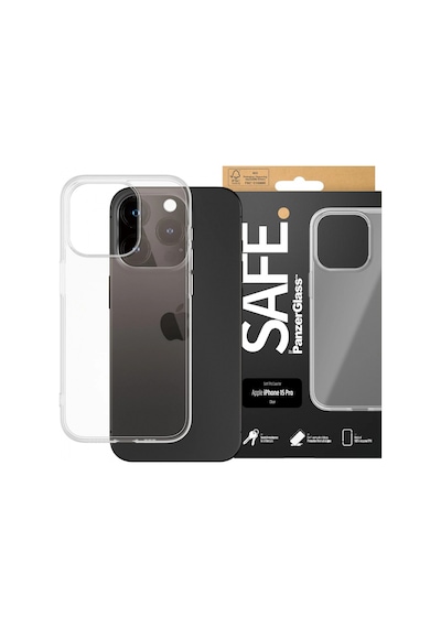 Safe. By Panzerglass Tpu Case Apple iPhone Uyumlu 15 Pro Şeffaf