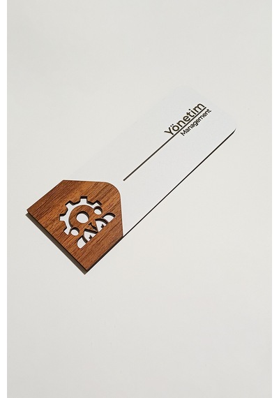 Yönetim Odası Kapı Tabelası 19x7 Cm Çift Katmanlı