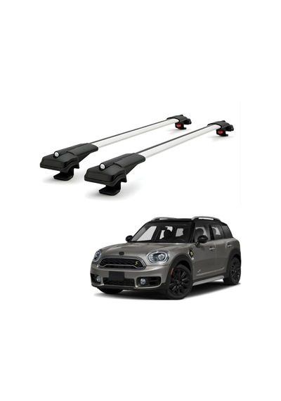 Mini Countryman F60 2017 2023 İçin Ara Atkı Tavan Barı , Araç Üstü Ekipman Taşıma Barı Gri 2 Adet