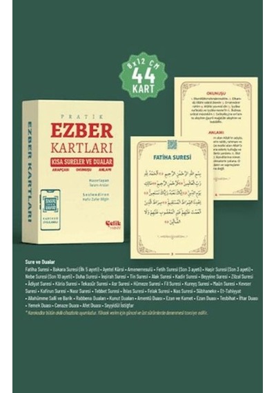 Pratik Ezber Kartları Kısa Sureler Ve Dualar - Abay-669616