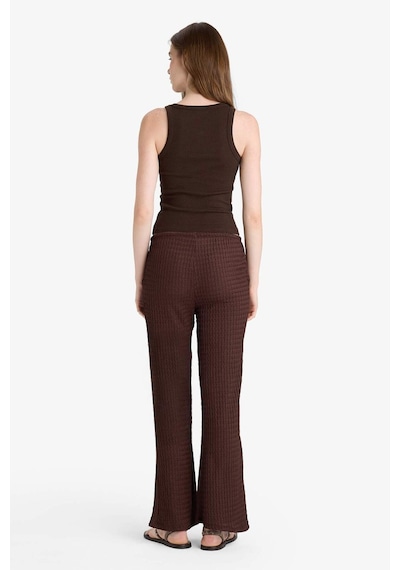 Defacto Flare Fit Cepli Normal Bel Standart Boy Bürümcük Pantolon F7659ax25hsbn341 Kahve