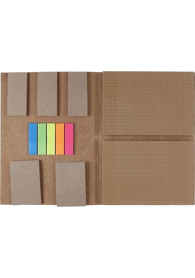 Kraft Parçalı Yapışkanlı Kağıt Post-it Seti Defter Biçiminde 14x20 Cm