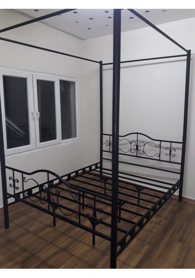 Mobilyabazari Petro Sultan Çift Kişilik Metal Ferforje Karyola 180*200 Cm