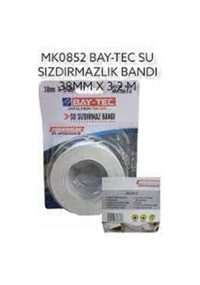 Bay-tec Banyo Küvet Mutfak Lavabo Beyaz Su Sızdırmaz Bant Su Geçirmez Bant 3,2 Metre 38mm 3,2 Metre