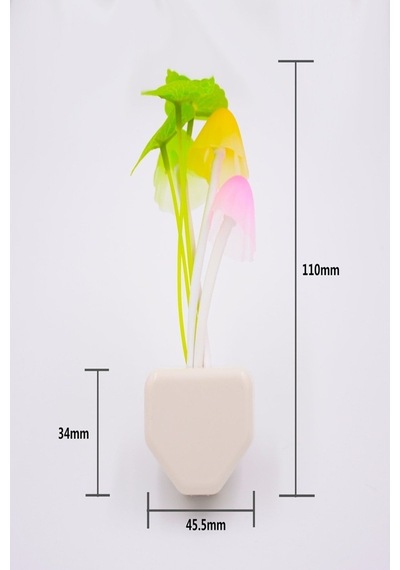 Petrix Çiçekli Dekoratif Rgb Sensörlü Gece Lambası Çok Renkli