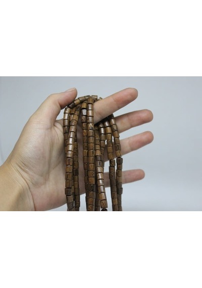 Venge Ağacı Silindir Yarım Dizi 6 MM 18 CM Sarı