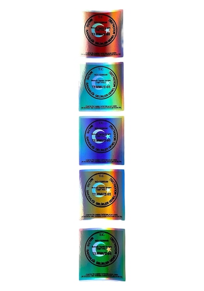 Bandrol Plaka Mühür Hologram Sticker