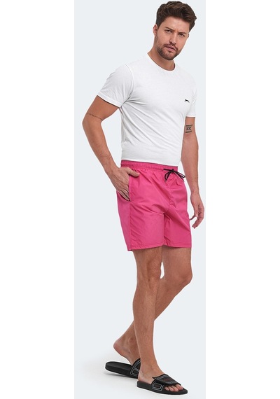 Slazenger RENO Erkek Cepli Deniz Şortu Fuşya Mayo