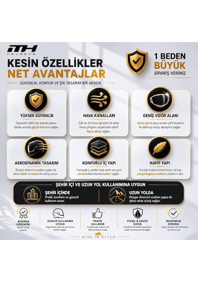 Mh Sports Çene Açılır Güneş Vizörlü Kask + Plakalık Siyah-yeşil