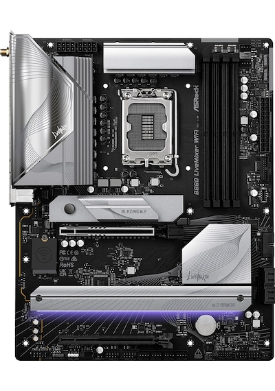 Asrock B860 Live Mixer Wifi Lga1851 Ddr5 8666mhz+ Oc Atx Gaming Aaaa11asr0032