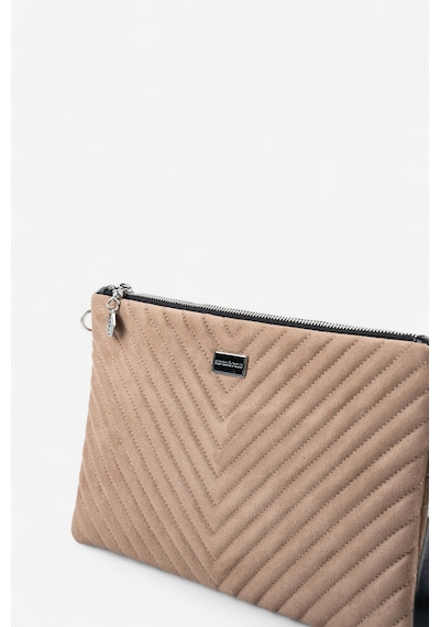 Silver Polo Sp1034 Kadın Portföy & Clutch Kapitone V Süet Vizon-süet Vizon