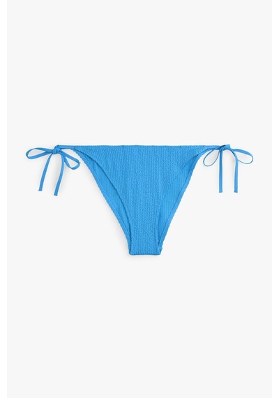 Tommy Hilfiger Kadın V Şeklinde Yan Bağlamalı Mavi Bikini Altı-14664