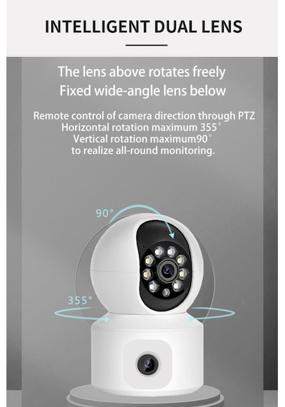 Torima Cmr-10 360 Full Hd Çift Lens 1080p Akıllı Kamera Torima Cmr-10 360 Full Hd Çift Lens 1080p Akıllı Kamera