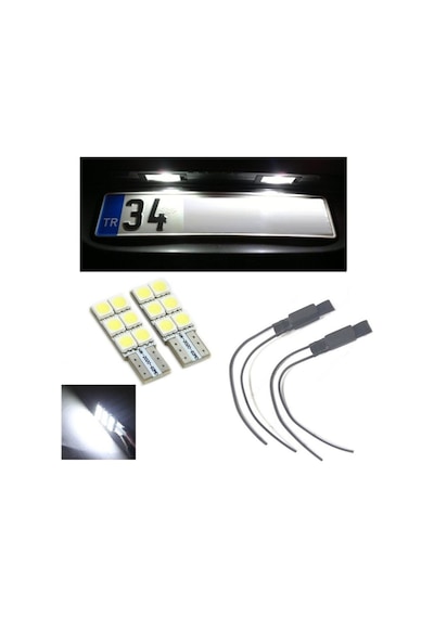 Megamarket06 Seat Leon Mk3 Led Plaka Lambası Ampul Seti T10