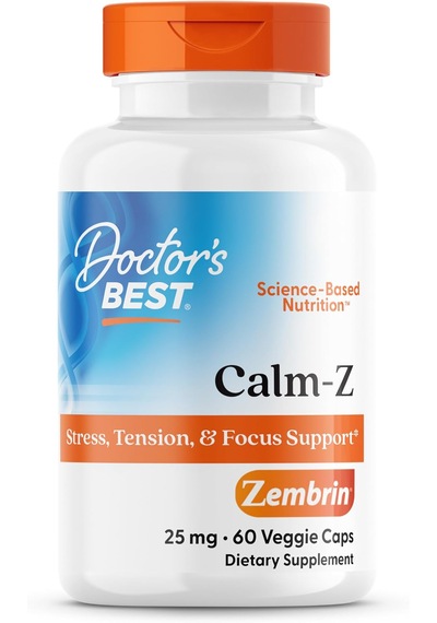 Doctor's Best Calm-z With Zembrin 25 Mg 60 Veggie Capsules Dmmedicineden Usa Menşeii