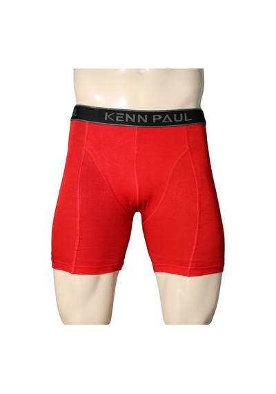 Kennpaul Bambu Uzun Paçalı Sporcu Boxer -kırmızı Nefes Alır, Konforlu Kırmızı