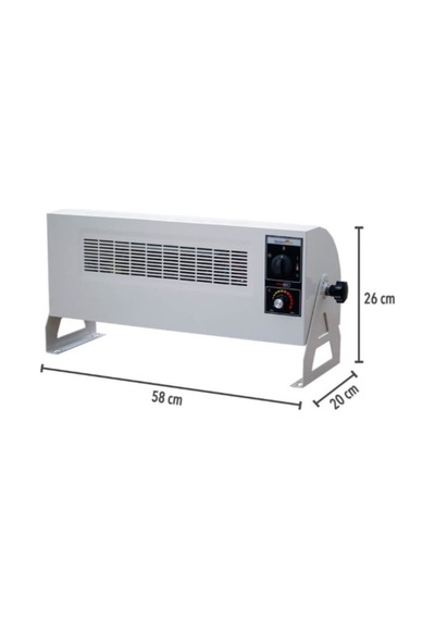 Vortex 3000w Monofaze Elektrikli Fanlı Isıtıcı Krem