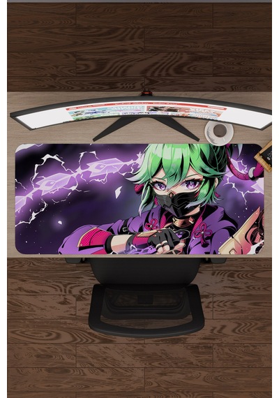 Kuki Shinobu Genshin Impact Anime Oyuncu V3 - 90x40 Xxl Gaming Mouse Pad Fare Altlığı