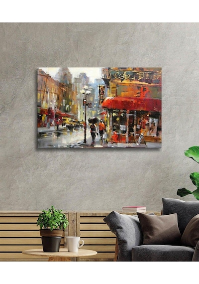Şehir Cam Tablo 4mm Dayanıklı Temperli Cam, City Glass Wall Decor
