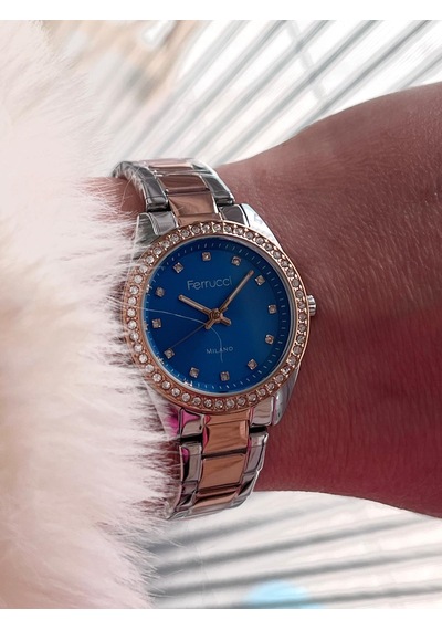 Ferrucci Fc63406 Zirkon Taşlı Minimal Kasa Çelik Kordon&kasa Kadın Kol Saati+bileklik Gümüş - Rose Gold Ferrucci Fc63406 Zirkon Taşlı Minimal Kasa Çelik Kordon&kasa Kadın Kol Saati+bileklik Gümüş - Rose Gold
