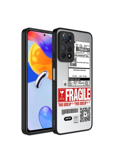 Xiaomi Redmi Note 12 Pro 4g Kılıf Aynalı Desenli Kamera Korumalı Parlak Zore Mirror Kapak Fragile