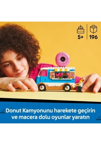 Donut Kamyonu Yapım Seti, 5 Yaş Ve Üzeri Yaratıcı Oyun