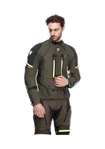 Dainese Daınese Super Adventure Absolu Jacket Black Fluo Yellow Siyah