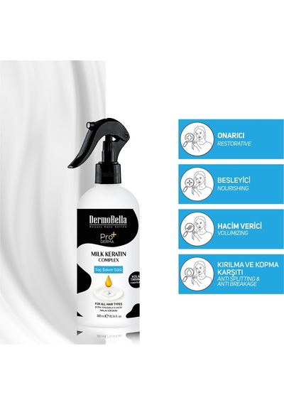 Milk Keratin Kompleks Onarıcı Ve Besleyici Saç Bakım Sütü 300 Ml