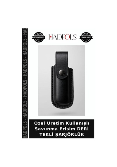 Özel Üretim Kullanışlı Savunma Erişim Deri Tekli Şarjörlük