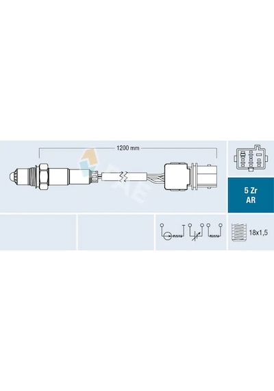 Volvo S60 Oksijen Sensoru 2.0t 2001-2010 Fae 75005