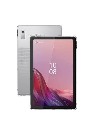 Lenovo Tab M9 9inç Uyumlu Kılıf Arkası Şeffaf Köşe Korumalı Tablet Kılıfı Yumuşak Kapak4g Arka Kapak