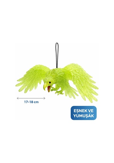 Asılabilir Lateks Kartal Dekor Süsü Yeşil 17-18 Cm "