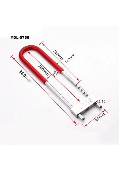 Kilit Direksiyon Motosiklet Bisiklet Kilidi Motorsiklet Halat Zincir Çelik Güvenlik 36 Cm 1 Set