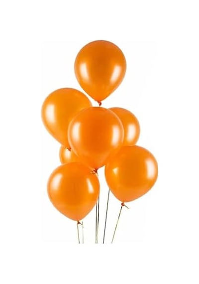 Metalik Turuncu Balon 12 30 Cm Metalik Balon 10lu Paket 2 Yaş Mavi