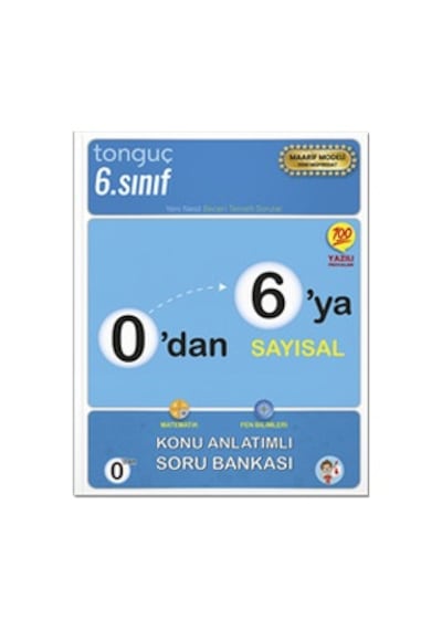 Tonguç Akademi 0'dan 6'ya Sayısal Konu Anlatımlı Soru Bankası