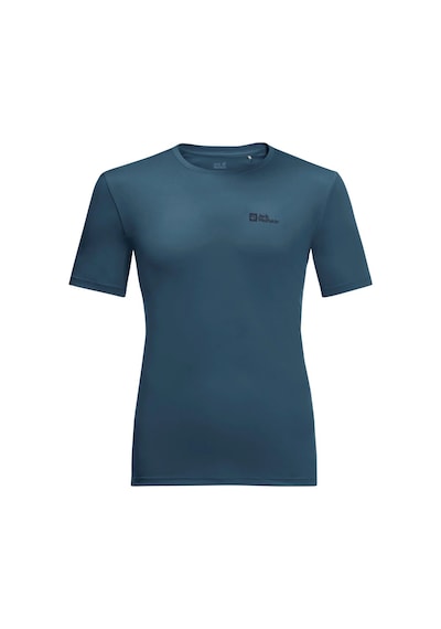 Jack Wolfskin Tech Erkek Tişört - Dark Sea Koyu Mavi