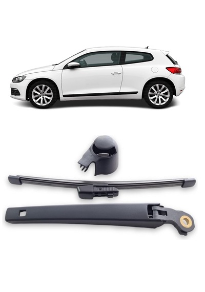 Vw Volkswagen Scirocco 2009-2018 Arka Cam Silecek Kolu Ve Süpürgesi Kapak Takım 1k8955707a