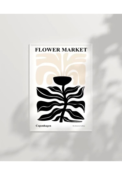 Çerçevesiz Poster White Copenhagen Flower