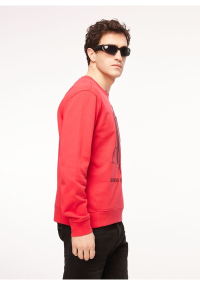 Armani Exchange Bisiklet Yaka Kırmızı Erkek Sweatshırt 8nzmpa 44ae Lıpstıck Red/vıneyar