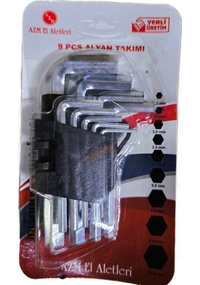 Azm Kısa Allen/alyan Takım 9 Parça