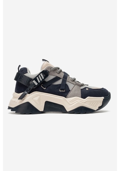 Luvi Shoes Leona Lacivert Süet Kadın Spor Sneakers