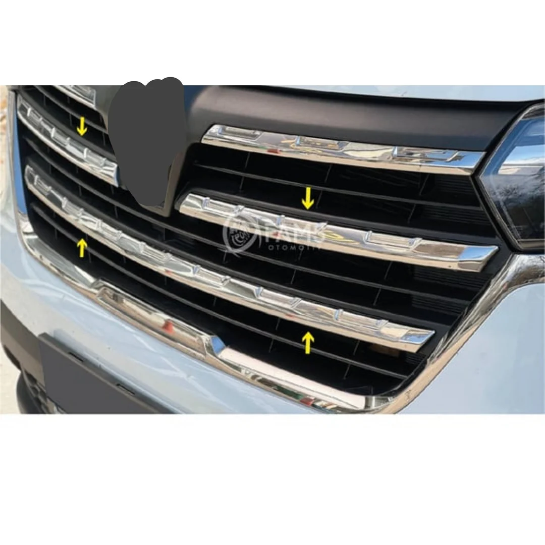 Renault Trafic Ön Panjur - Krom 3 Parça 2021-2024 Arası