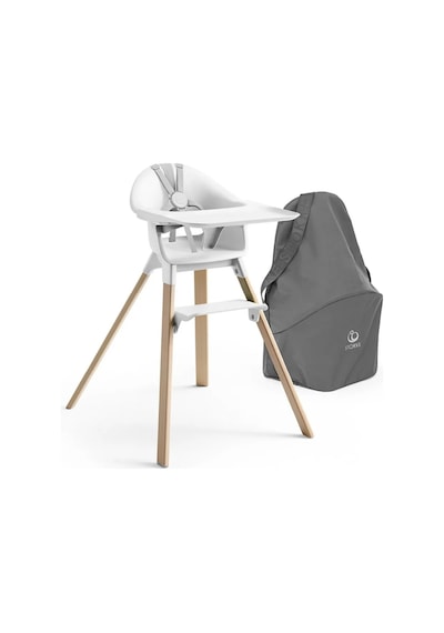 Stokke Clikk Highchair White Ergok Mama Sandalyesi, Kolay Kurulum Ve Hafif Tasarım