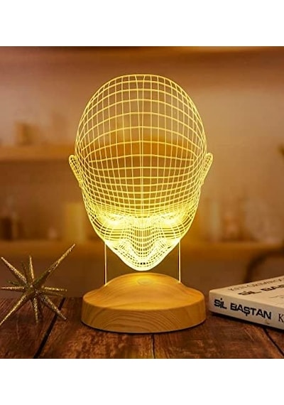 3d Adam 3 Boyutlu Led Lamba .