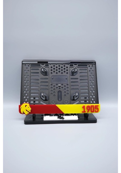 Sarı Kırmızı Taraftar 3d Kabartmalı Pleksi Motor Plakalığı